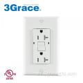 3Gang 125V Outlet de receptáculo GFCI blanco